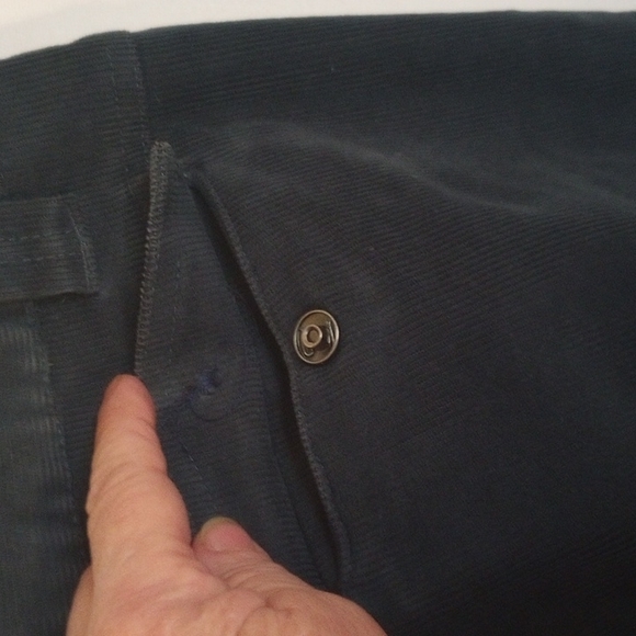 Athleta Bluegreen Corduroy Cargo Pants Mid-Rise Size 6 Tall - Picture 8 of 9